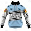 NRL Cronulla-Sutherland Sharks Custom Name Number 2021 Heritage Pullover Hoodie