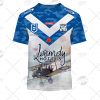 NRL Canterbury-Bankstown Bulldogs Custom Name Number 2021 ANZAC Jersey T-Shirt