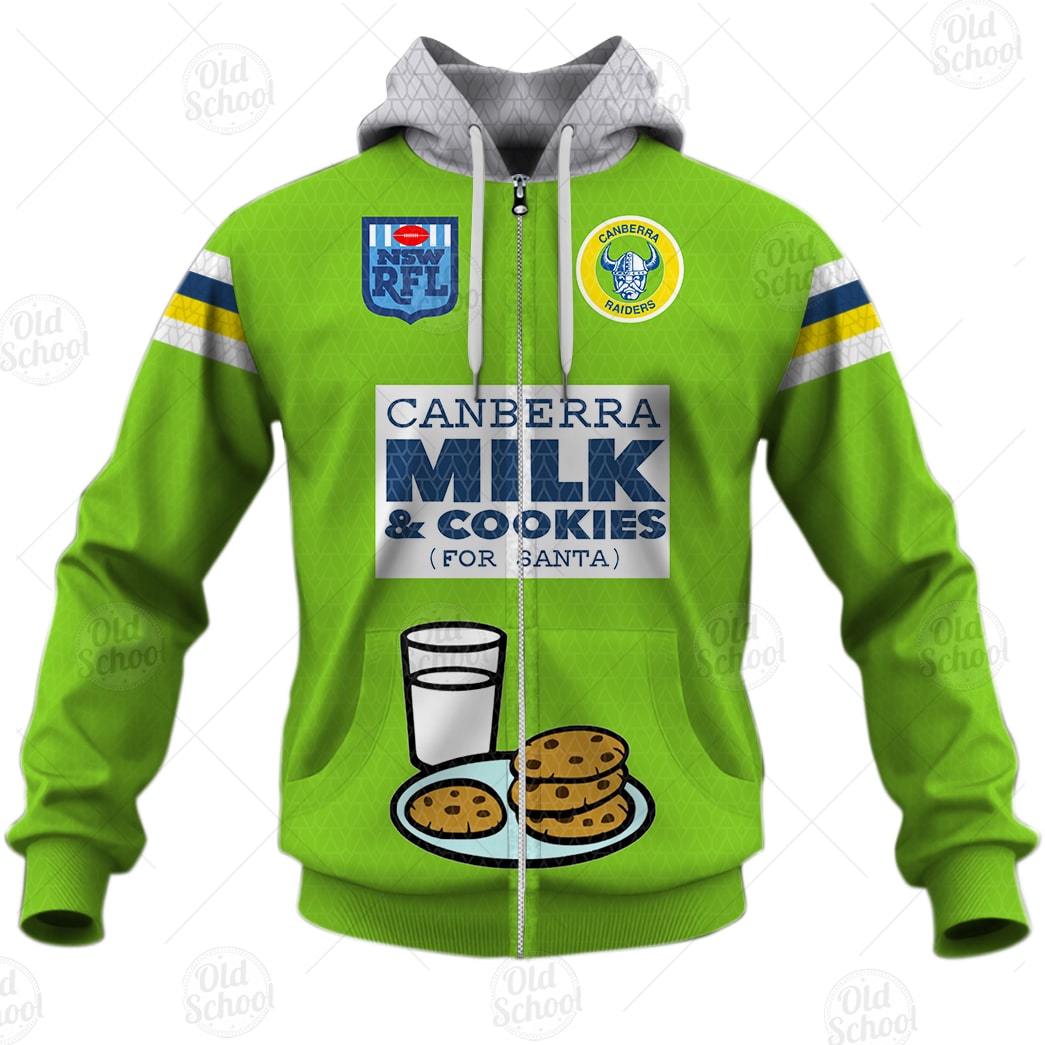 NRL Canberra Raiders Custom Name Number Christmas Knit Pattern Vintage Zip Up Hoodie NRL Canberra Raiders Custom Name Number Christmas Knit Pattern Vintage Zip Up Hoodie