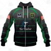 NRL Canberra Raiders Custom Name Number 2011 Vintage Retro Alternate Jersey Zip Up Hoodie