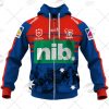 NRL Newcastle Knights Custom Name Number 2021 ANZAC Jersey Zip Up Hoodie