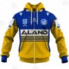 NRL Parramatta Eels Custom Name Number 2021 Home Jersey Zip Up Hoodie