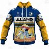 NRL Parramatta Eels Custom Name Number 2020 x Bluey Jersey Zip Up Hoodie