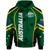 Australian Coat Of Arms Green Pullover Hoodie