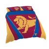 AFL Brisbane Lions Blue Rose Garnet Stripes Doona Cover