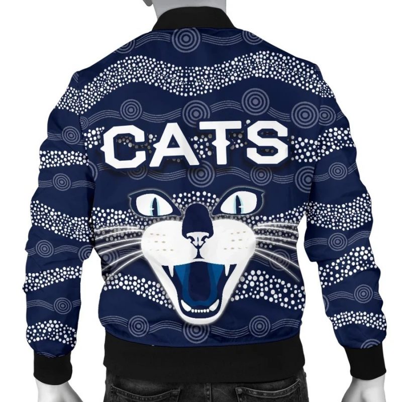 AFL Geelong Cats Indigenous Navy Bomber Jacket