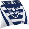AFL Geelong Cats Navy White Stripes Doona Cover