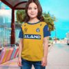 NRL Parramatta Eels Custom Name Number 2021 Away Jersey Kids T-Shirt