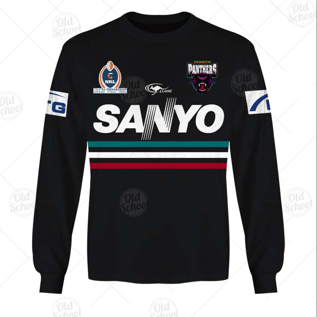 NRL Grand Final 2003 Penrith Panthers Custom Name Number Vintage Retro Sweatshirt