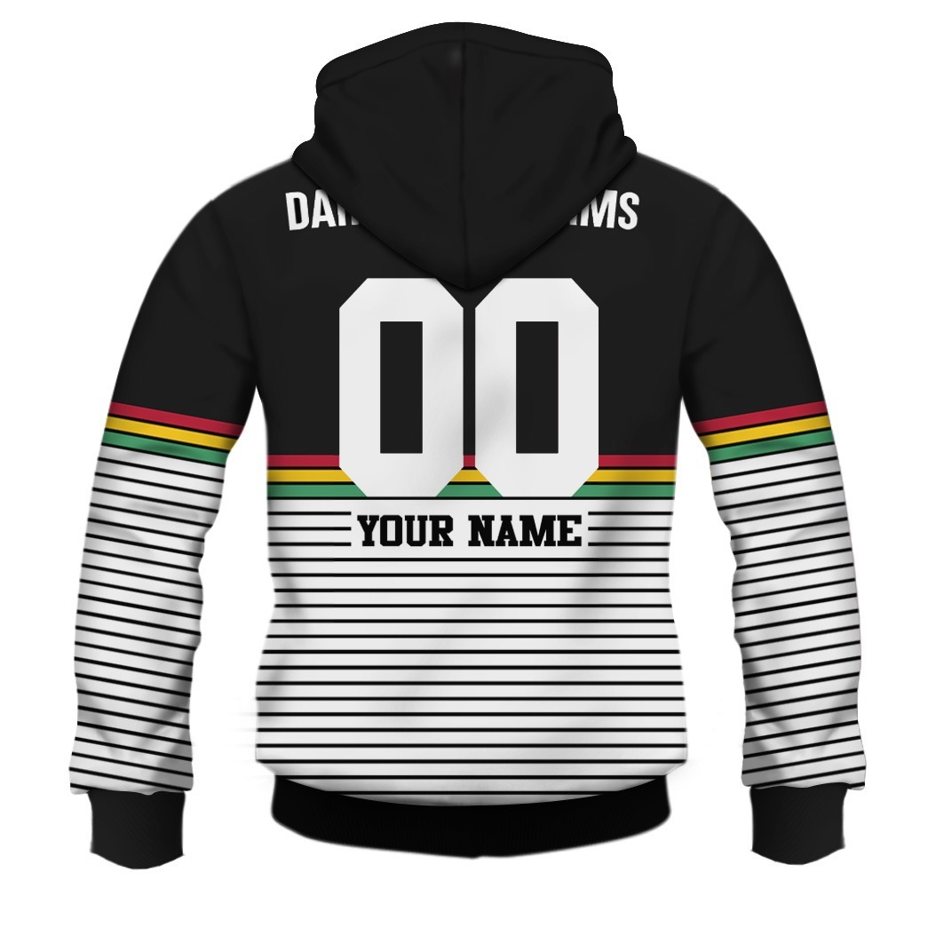 NRL Penrith Panthers Custom Name Number Vintage Retro 1991 Jersey Zip Up Hoodie