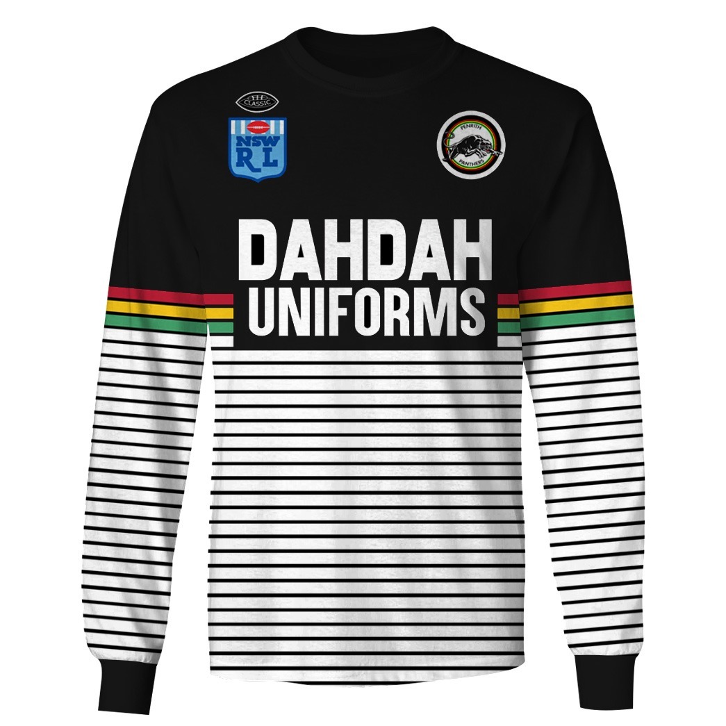 NRL Penrith Panthers Custom Name Number Vintage Retro 1991 Jersey Sweatshirt