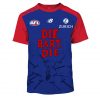 AFL Melbourne Demons Custom Name Number The Simpsons Guernsey Kids T-Shirt