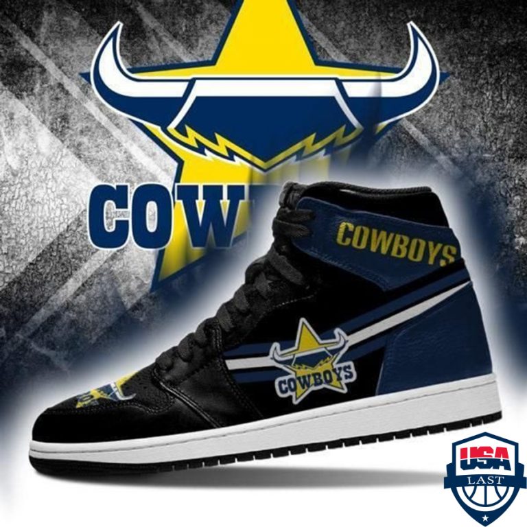 NRL North Queensland Cowboys Air Jordan 1 High Sneakers