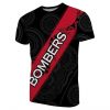AFL Essendon Bombers Custom Name Black T-Shirt
