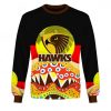 AFL Hawthorn Hawks Dinky Di Lover Aboriginal Flag x Indigenous Sweatshirt