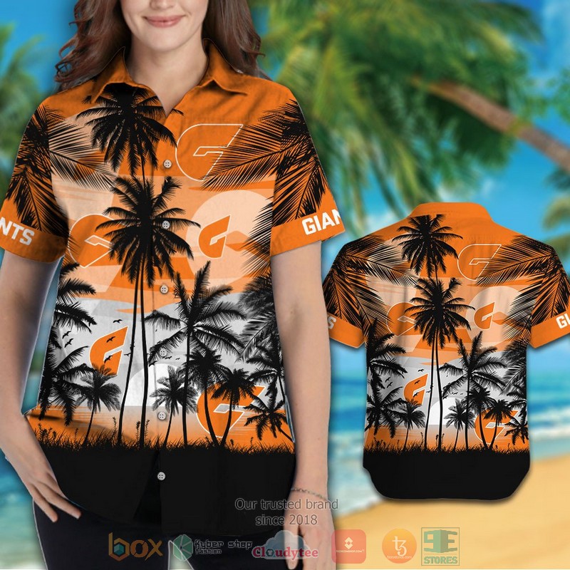 AFL Greater Western Sydney Giants Tropical Hawaiian Shirt AFL Greater Western Sydney Giants Tropical Hawaiian Shirt