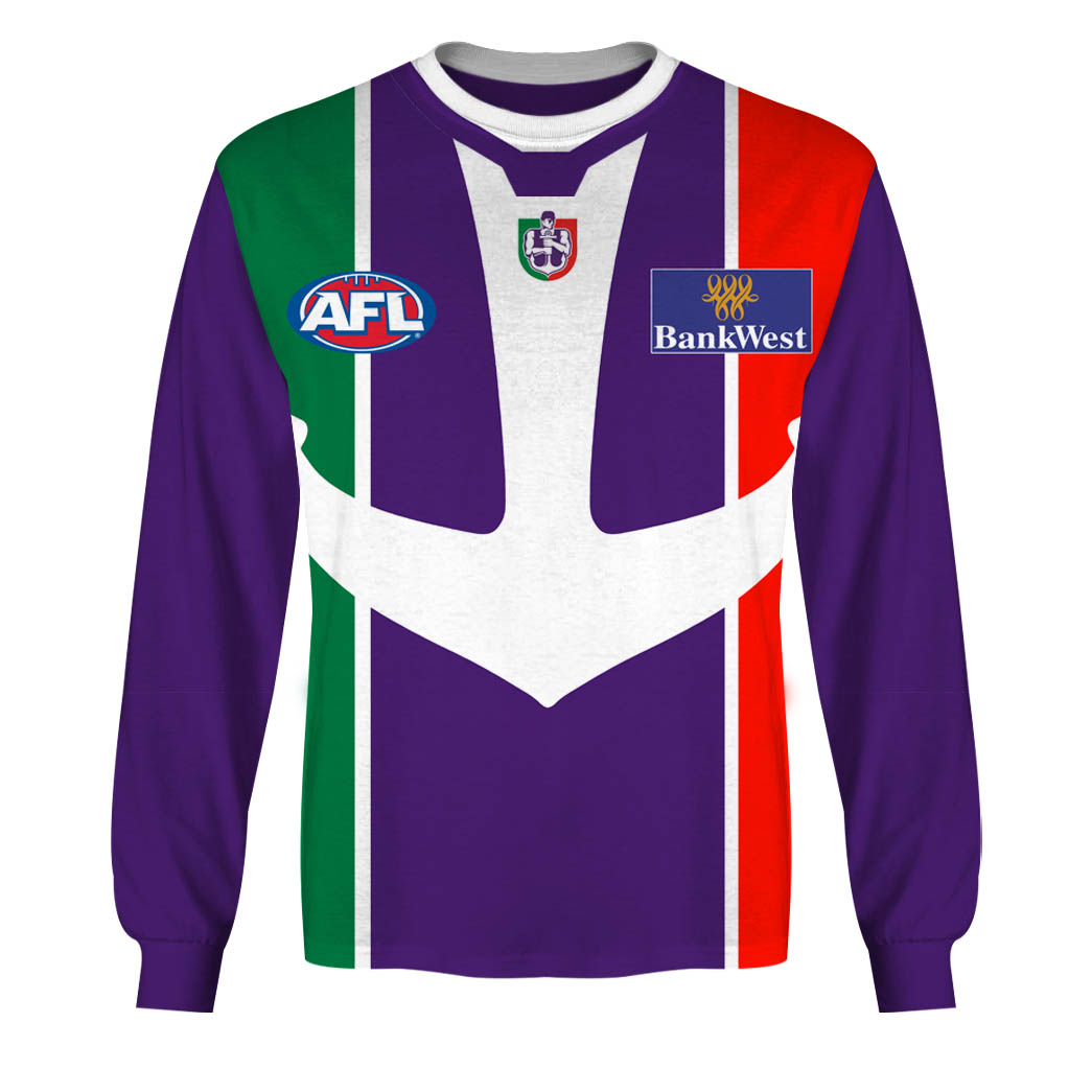 AFL Fremantle Dockers Custom Name Number 2004 Vintage Guernsey Sweatshirt