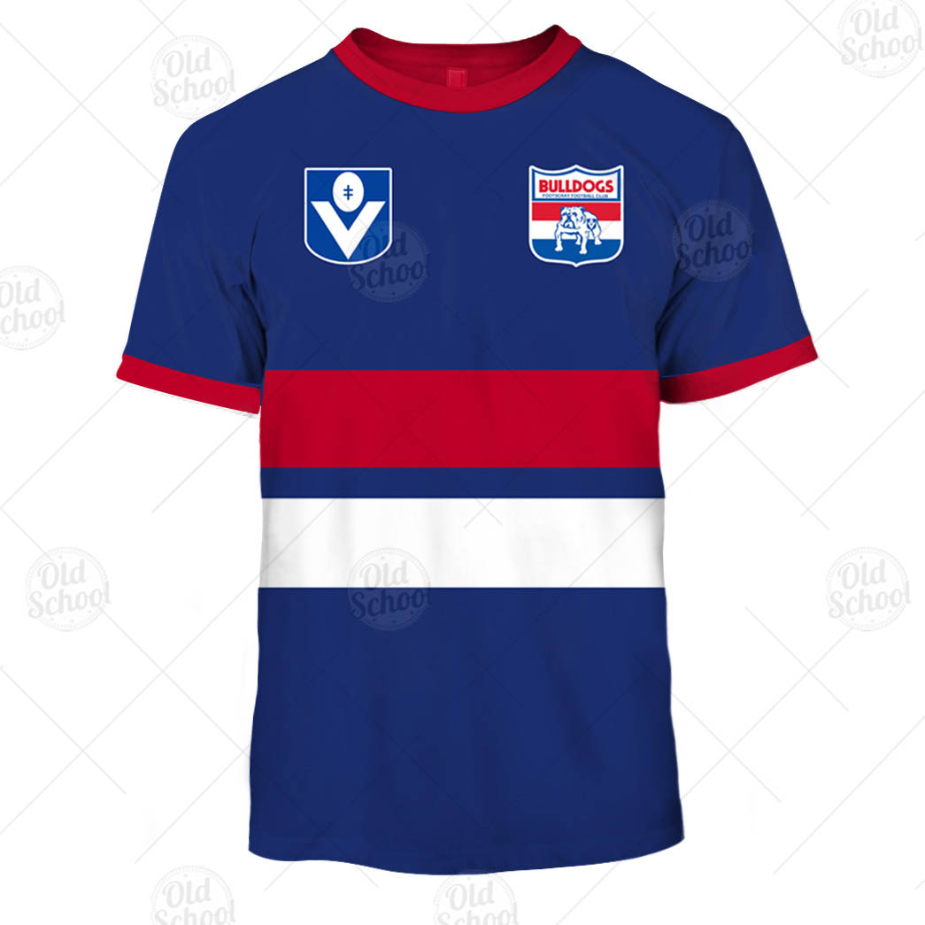 AFL Western Bulldogs Vintage Retro Kids T-Shirt AFL Western Bulldogs Vintage Retro Kids T-Shirt