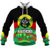NRL Canberra Raiders Dinky Di Lover Aboriginal Flag x Indigenous Pullover Hoodie