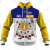 AFL Brisbane Lions Custom Name Number 2021 Indigenous Guernsey Zip Up Hoodie V1