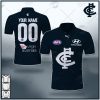 AFL Carlton Blues Custom Name Number 2021 Home Guernsey Polo Shirt