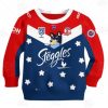 NRL Sydney Roosters Custom Name Number Bluey Jersey Kids Sweatshirt