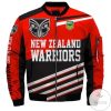 NRL New Zealand Warriors Red Bomber Jacket