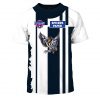 AFL Collingwood Magpies Custom Name Number Vintage Centenary Guernsey T-Shirt