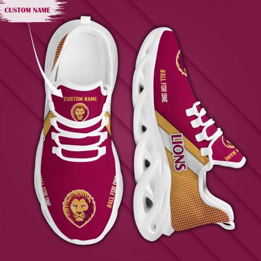 AFL Brisbane Lions Custom Name Max Soul Shoes