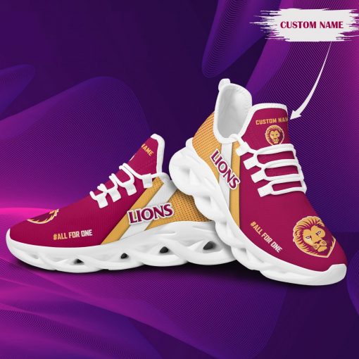 AFL Brisbane Lions Custom Name Max Soul Shoes
