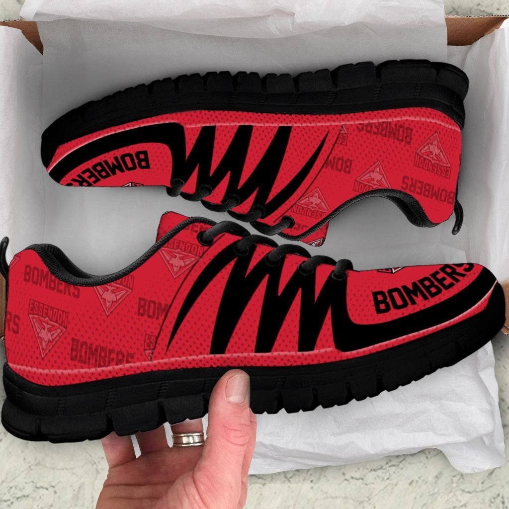 AFL Essendon Bombers Red Running Shoes