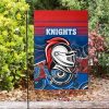 NRL Newcastle Knights Custom Name Number Aboriginal Horizontal Style House Flag