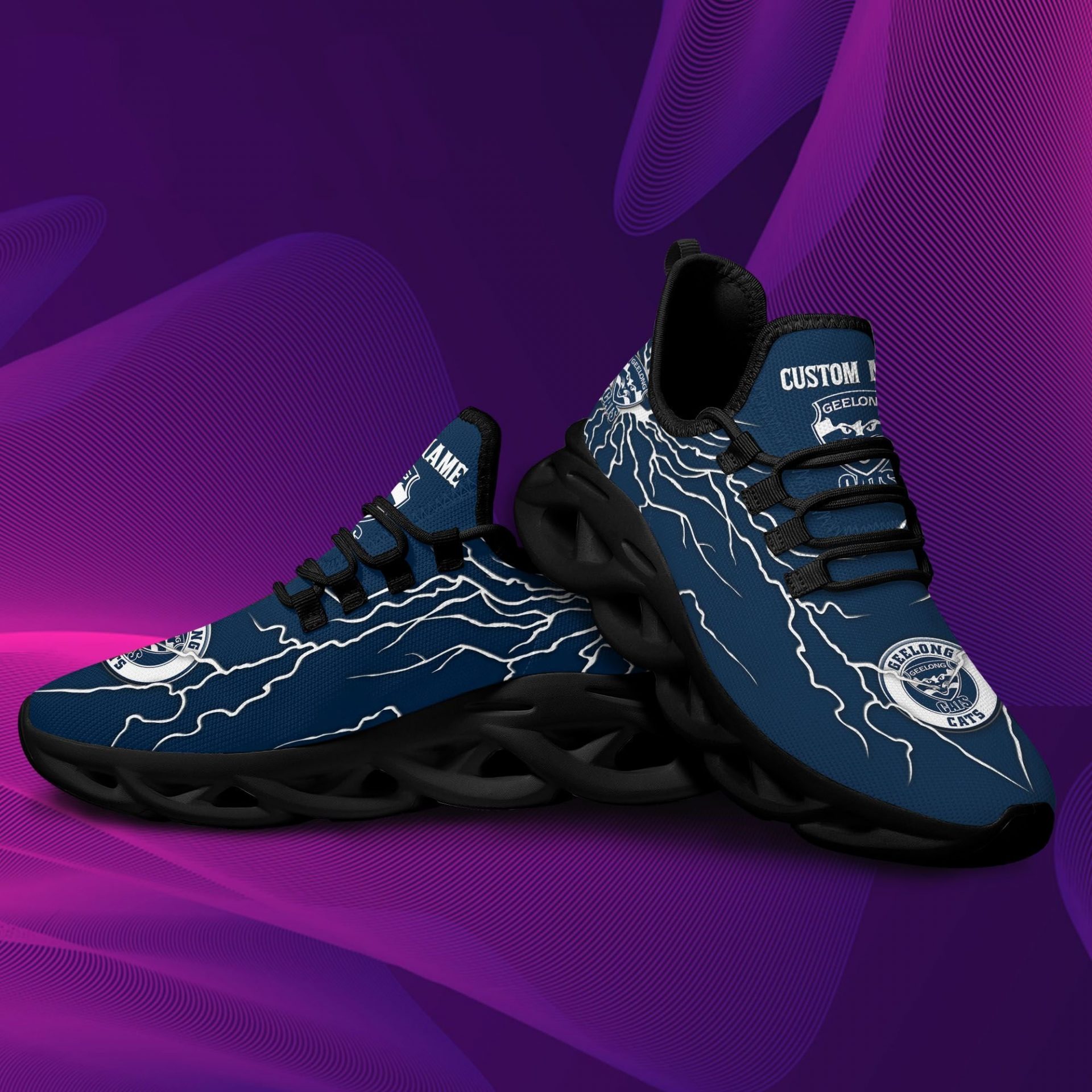 AFL Geelong Cats Custom Name Max Soul Shoes V1 AFL Geelong Cats Custom Name Max Soul Shoes V1