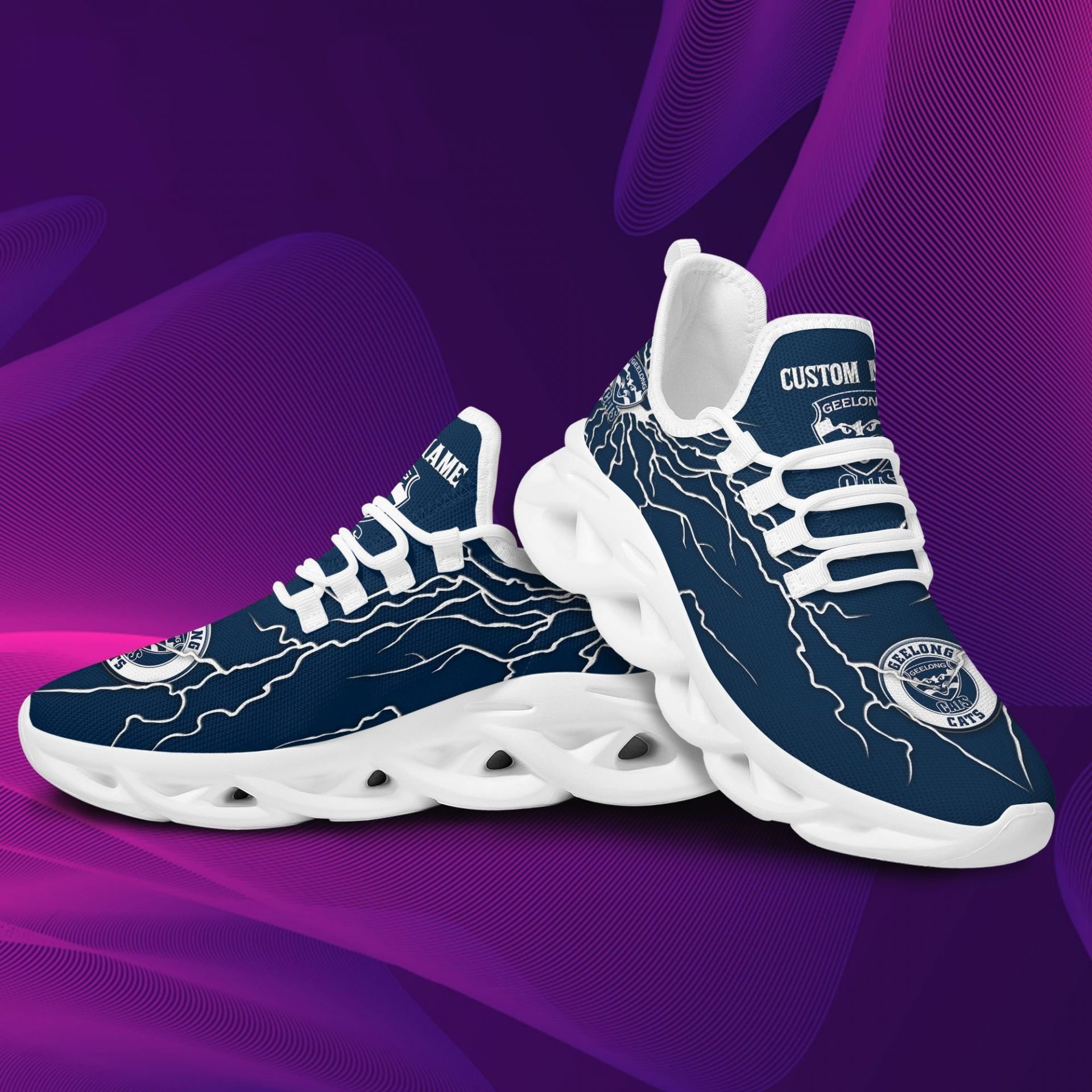 AFL Geelong Cats Custom Name Max Soul Shoes V1 AFL Geelong Cats Custom Name Max Soul Shoes V1
