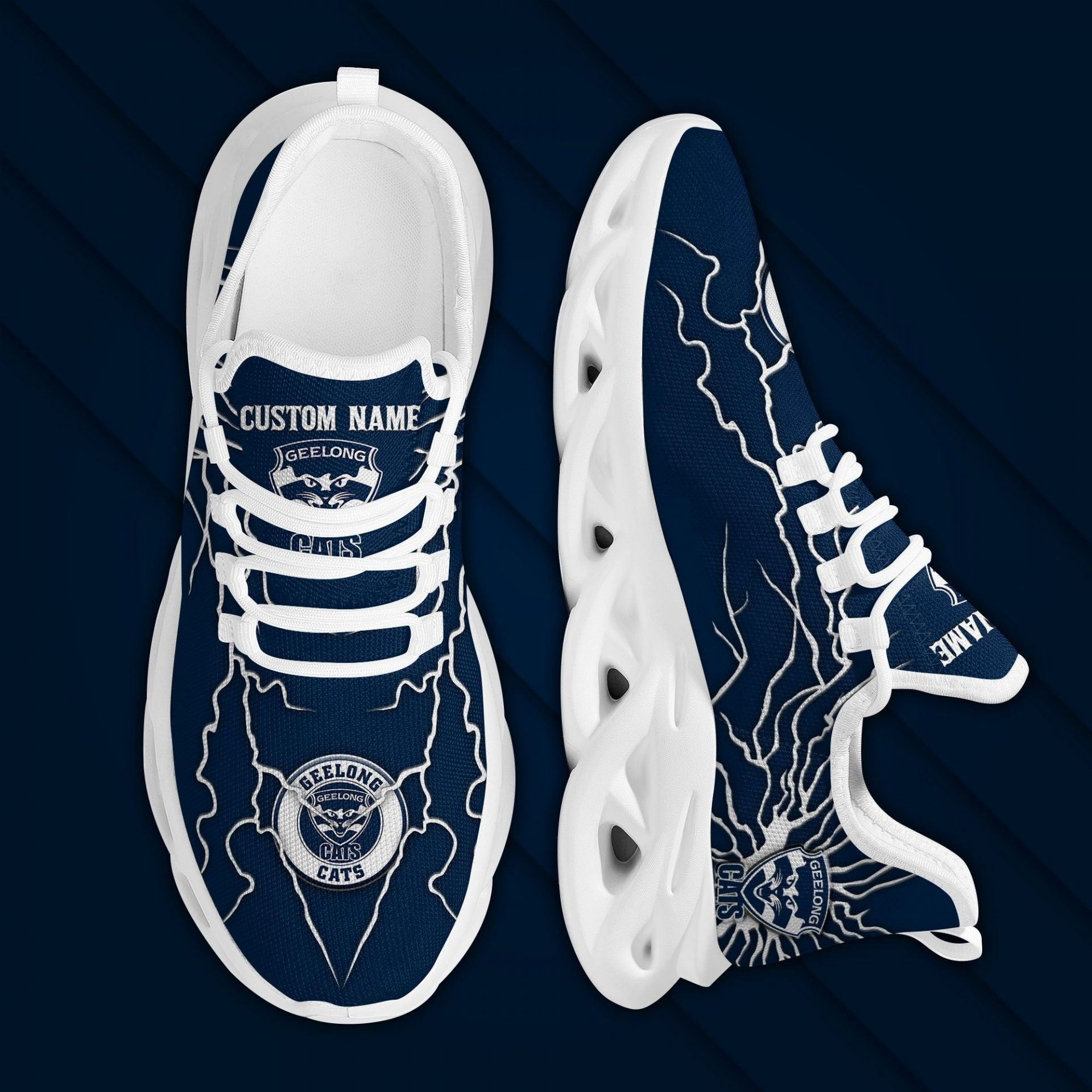 AFL Geelong Cats Custom Name Max Soul Shoes V1 AFL Geelong Cats Custom Name Max Soul Shoes V1