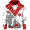 NRL St. George Illawarra Dragons ANZAC Day Zip Up Hoodie