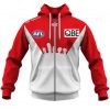 AFL Sydney Swans Custom Name Number The Simpsons Guernsey Zip Up Hoodie