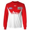 AFL Sydney Swans Custom Name Number The Simpsons Guernsey Sweatshirt