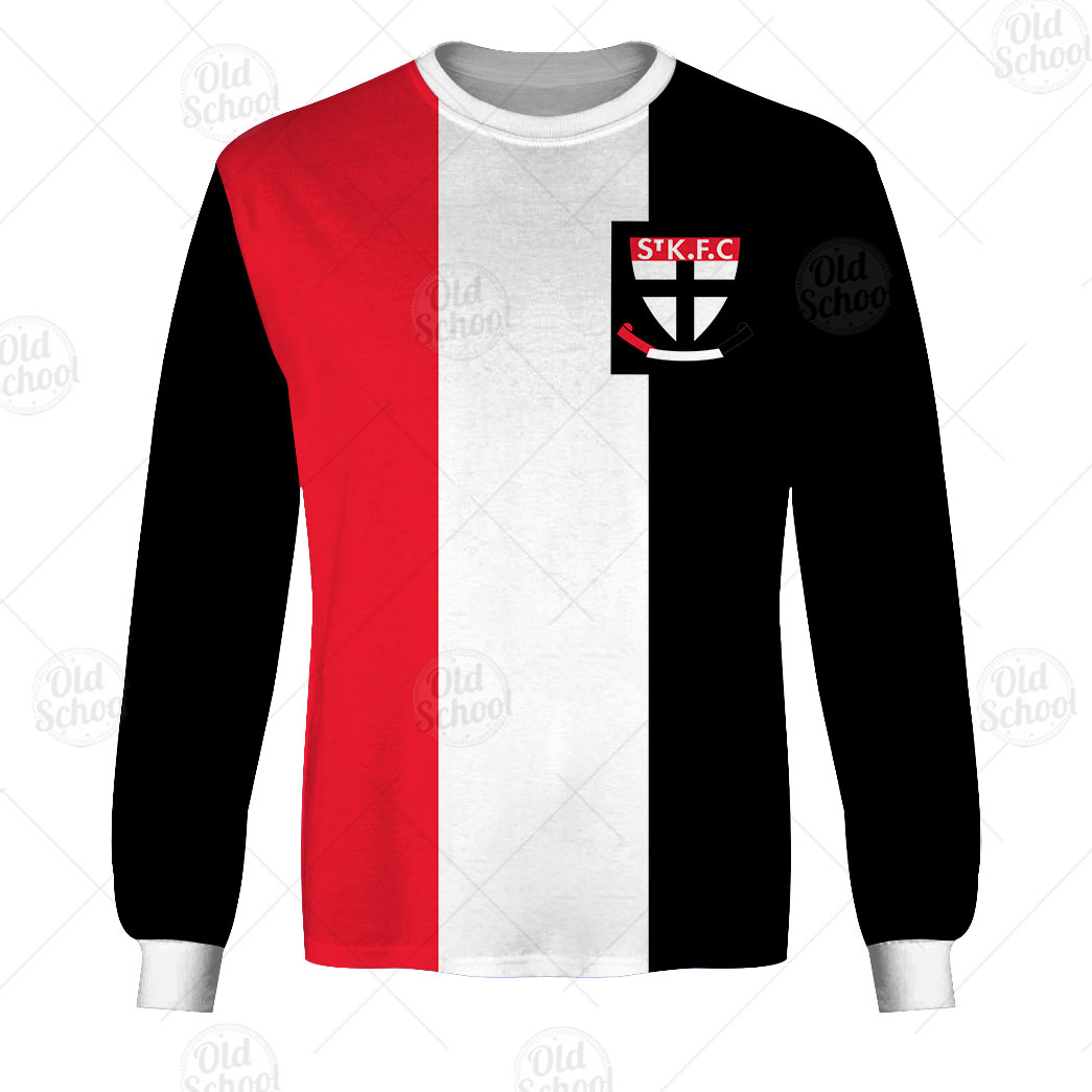 AFL St Kilda Saints Custom Name Number Vintage 1966 Guernsey Sweatshirt AFL St Kilda Saints Custom Name Number Vintage 1966 Guernsey Sweatshirt