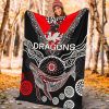 NRL St. George Illawarra Dragons Aboriginal Fleece Blanket