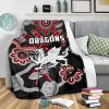 NRL St. George Illawarra Dragons Indigenous – Black Fleece Blanket
