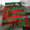 NRL South Sydney Rabbitohs ANZAC Day Indigenous Military Doona Cover