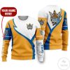 NRL Gold Coast Titans Custom Name Blue White Gold Sweatshirt