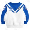 NRL Canterbury-Bankstown Bulldogs Custom Name Number 2020 Home Jersey Kids Sweatshirt