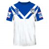 NRL Canterbury-Bankstown Bulldogs Custom Name Number 2020 Home Jersey Kids T-Shirt