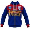 NRL Newcastle Knights Custom Name Number 1988 ARL/NRL Retro Heritage Vintage Jersey Zip Up Hoodie