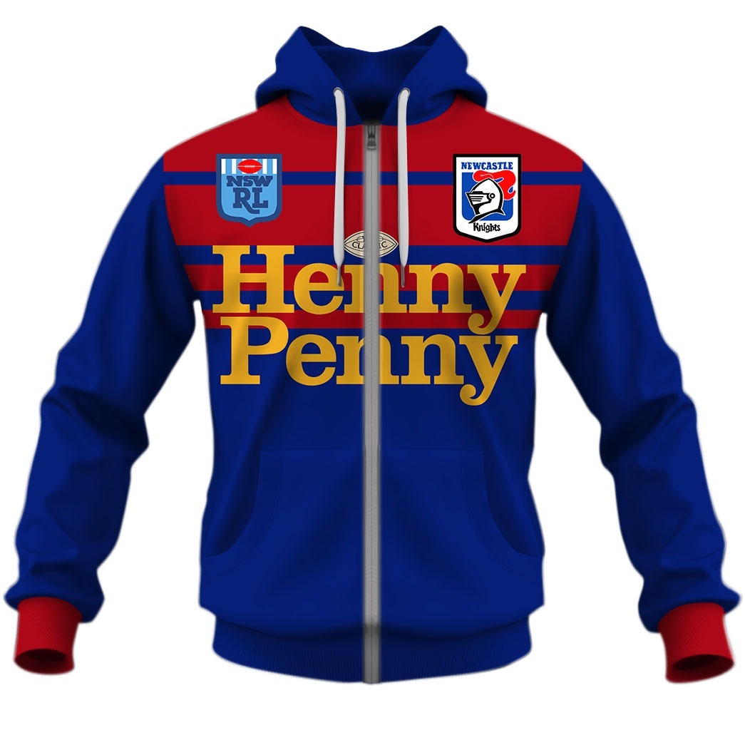 NRL Newcastle Knights Custom Name Number 1988 ARL/NRL Retro Heritage Vintage Jersey Zip Up Hoodie NRL Newcastle Knights Custom Name Number 1988 ARL/NRL Retro Heritage Vintage Jersey Zip Up Hoodie