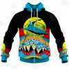 NRL Cronulla-Sutherland Sharks Dinky Di Lover Aboriginal Flag x Indigenous Zip Up Hoodie