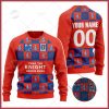 NRL Newcastle Knights Custom Name Number Christmas Vintage Ugly Sweater