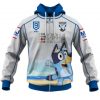 NRL Canterbury-Bankstown Bulldogs Custom Name Number x Bluey Jersey Zip Up Hoodie